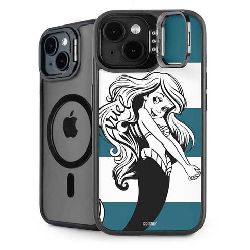 Disney The Little Mermaid Ariel Stripes iPhone 14 Kickstand Case